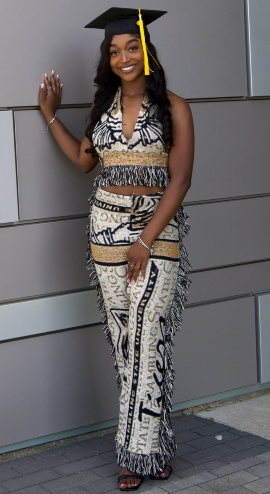 Customized Tapestry Tank Top & Pants two piece set